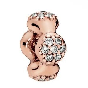 Authentic Pandora Rose Modern LovePods Spacer Charm PAIR
